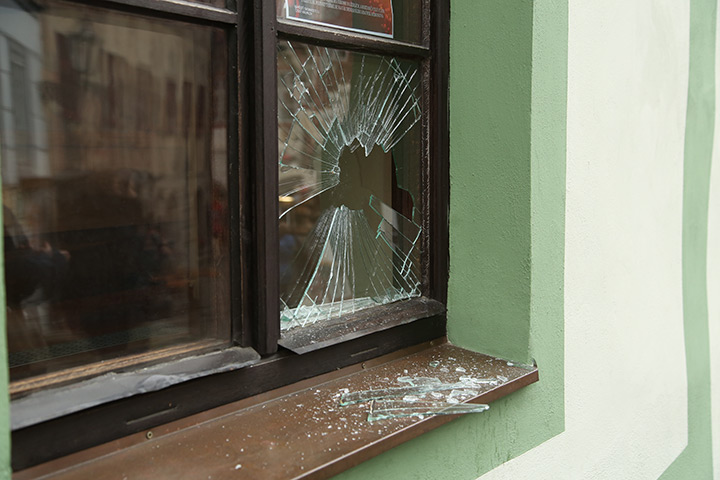 A2B Glass are able to board up broken windows while they are being repaired in Tottington.